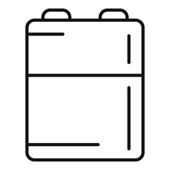 Power battery icon, outline style
