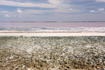 Sasyk-Sivash salt lake