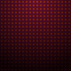 Red abstract background with dots. Colorful metal style vector.