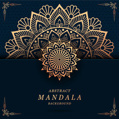 luxury mandala with gorgeous arabesque pattern style background for print, card, cover, poster, brochure, banner