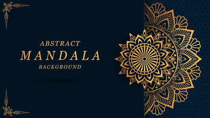 luxury mandala with gorgeous arabesque pattern style background for cover, card, print, banner, brochure, poster