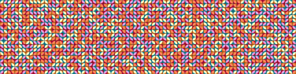 Abstract Geometric Pattern generative computational art illustration