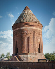 Fototapeta na wymiar Bitlis, Turkey Usta Sakirt mausoleum (Ulu Kumbet) tomb is a medieval Seljukian cemetery