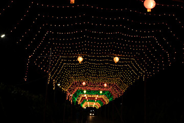 Illuminated light in festival