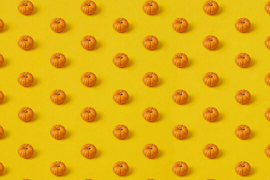 Vegetables horizontal pattern from pumpkins.