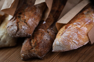 on the table in paper packages