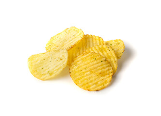 Corrugated Chips, Wavy Potato Chips, Fluted Crisps