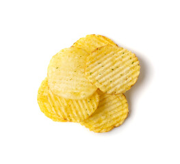 Corrugated Chips, Wavy Potato Chips, Fluted Crisps