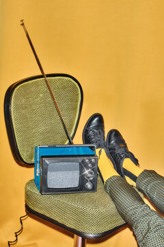 still life with kinescope TV