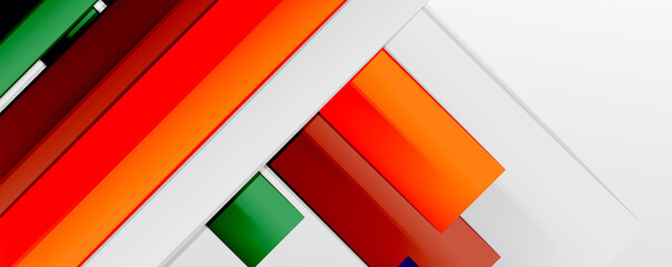 Multicolored lines background. Design template for business or technology presentations, internet posters or web brochure covers