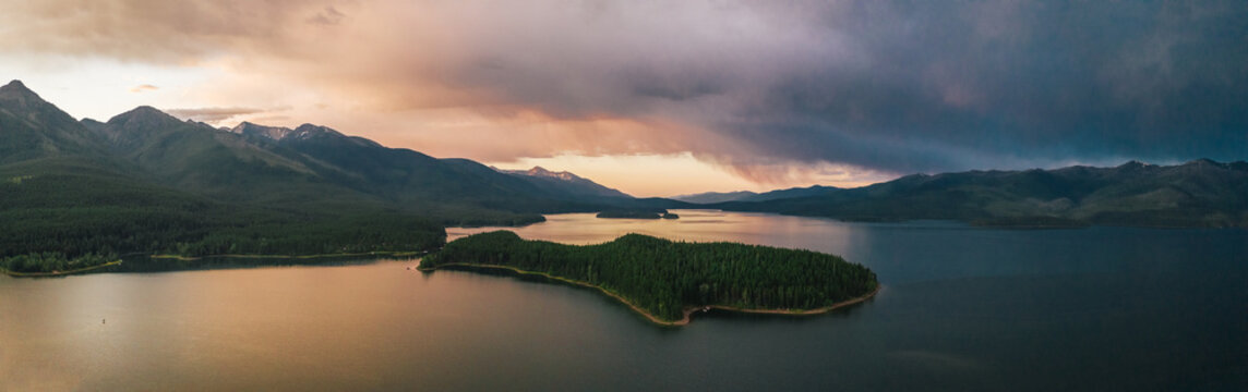 sunset in the wilderness
