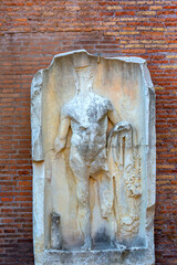 3rd century Baths of Diocletian, ruins of ancient Roman public baths, Rome, Italy