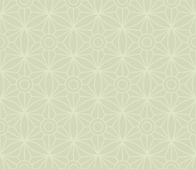 Stars seamless pattern, beige. A seamless retro pattern with beige geometric motifs.
