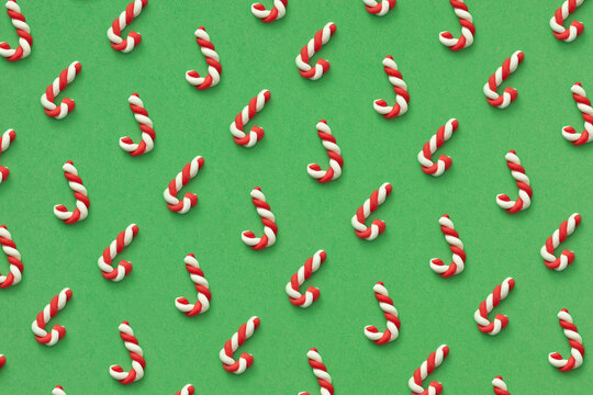 Vertical handmade plasticine pattern from candies cane. - Powered by Adobe