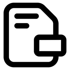 
A perfect solid icon of file

