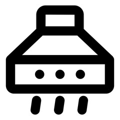 
Extractor hood icon in isometric vector 

