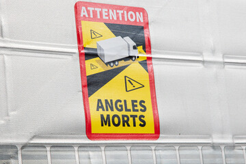 Information sur camion "Angles morts".
