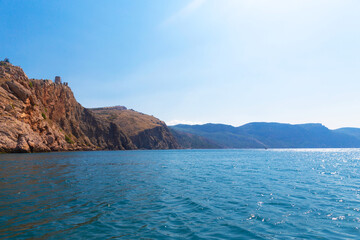 Obraz premium Beautiful sea view with mountains
