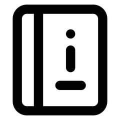 
Trendy glyph icon of info book editable vector 

