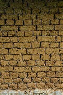 Unbaked brick wall