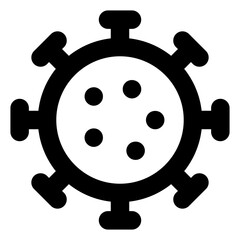 Obraz premium Glyph icon design of virus