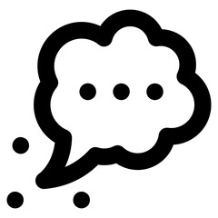 
Message typing glyph icon 

