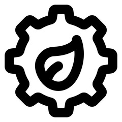 
Eco management glyph style icon, editable vector 

