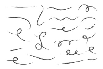 Set of Scribble arrow isolated on white background. black hand drawn arrows set icon. Rectangle, Circle, Arrow, Polygonal outline