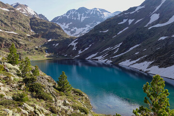 Fototapeta na wymiar Valferrera Valley in Pyrenees Mountains (Spain)
