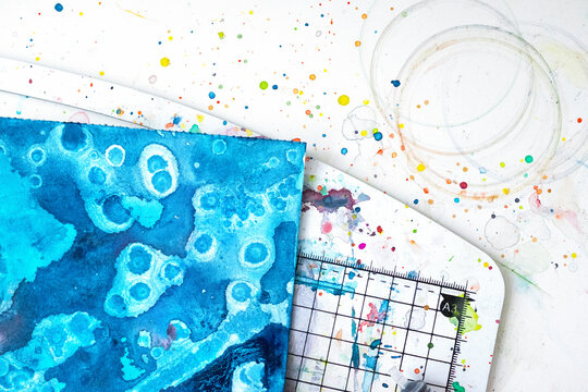 View of Artists Desk close up