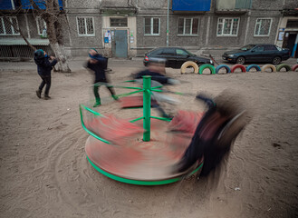 Boys in the playground