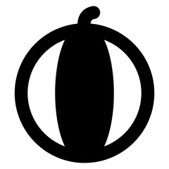 
A trendy solid icon of melon, editable design

