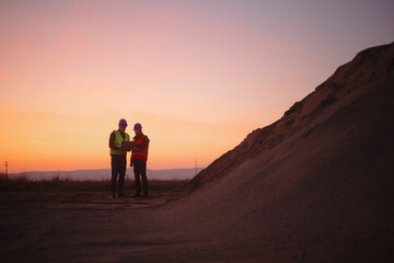 Construction Business - Engineers Checking Site