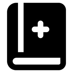 Fototapeta premium Vector design of bible, editable icon of holy book concept