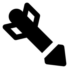 

Archery arrow icon of solid style, bow arrow 


