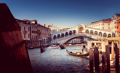 Bridge Ponte di Rialto in the Venice
