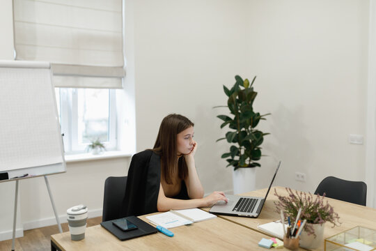 Business lady at meeting