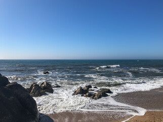 Hermoso día de playa en Portugal