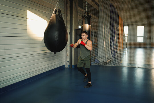 Boxer preparing to bout