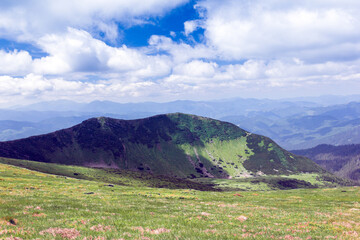 landscape of a Carpathians mountains