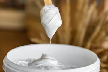 Cheese, cottage cheese, milk, sour cream. Dairy products. Dairy products. Advertising of products. Healthy eating.