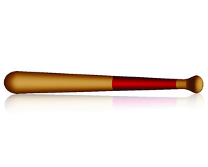 Baseball bat isolated on white background