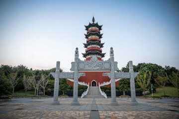 Nanchang Xianghu new town wetland park landscape tower