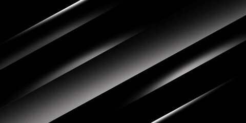 Black premium abstract background with luxury gradient geometric elements