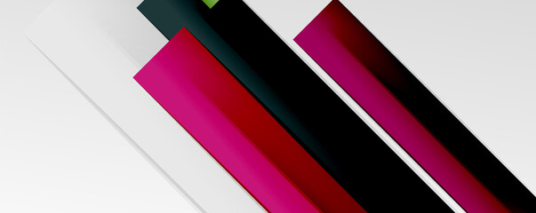 Multicolored lines background. Design template for business or technology presentations, internet posters or web brochure covers