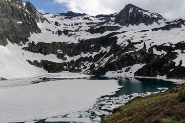 Araing Lake in Pyrenees Mountains