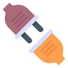 
Connector flat style icon 

