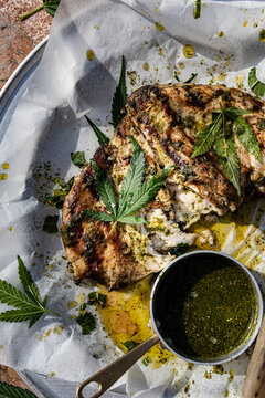 Cannabis chicken