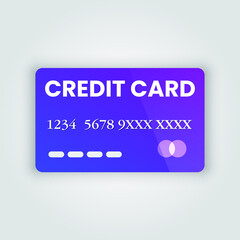 Realistic Credit Card vector design. Eps 10 vector illustration.