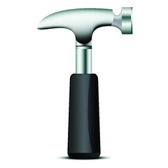 Hammer isolated over white background